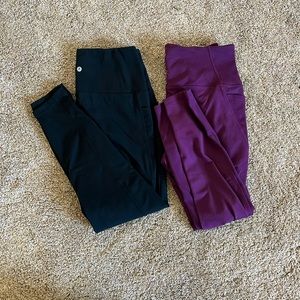 **SET of 2** **EUC** Highrise brushed 7/8 leggings from Danskin